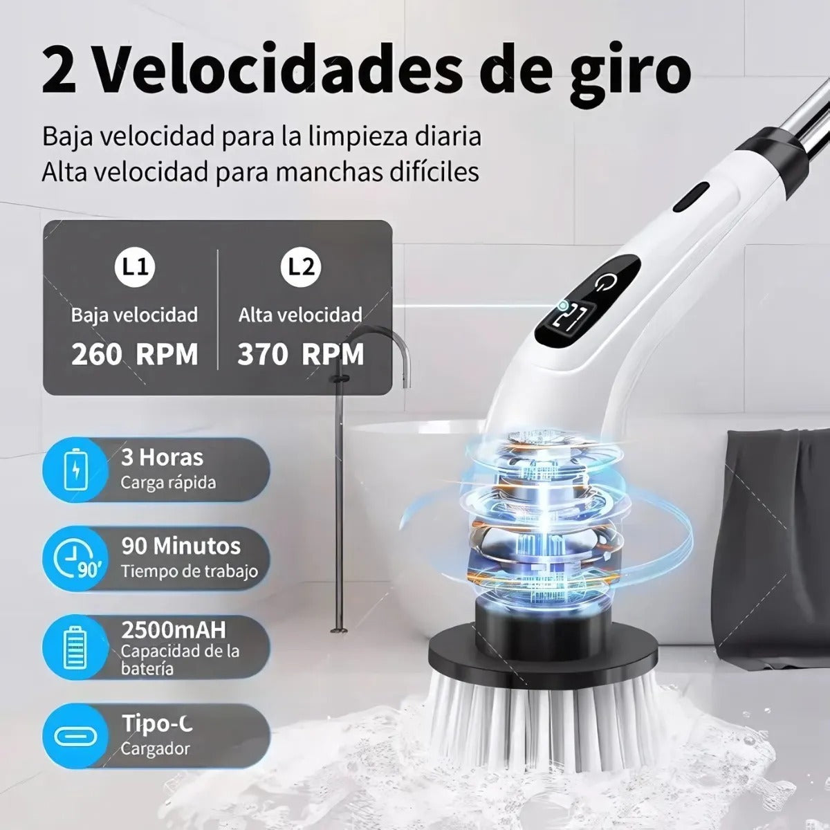 Cepillo de limpieza 8 en 1